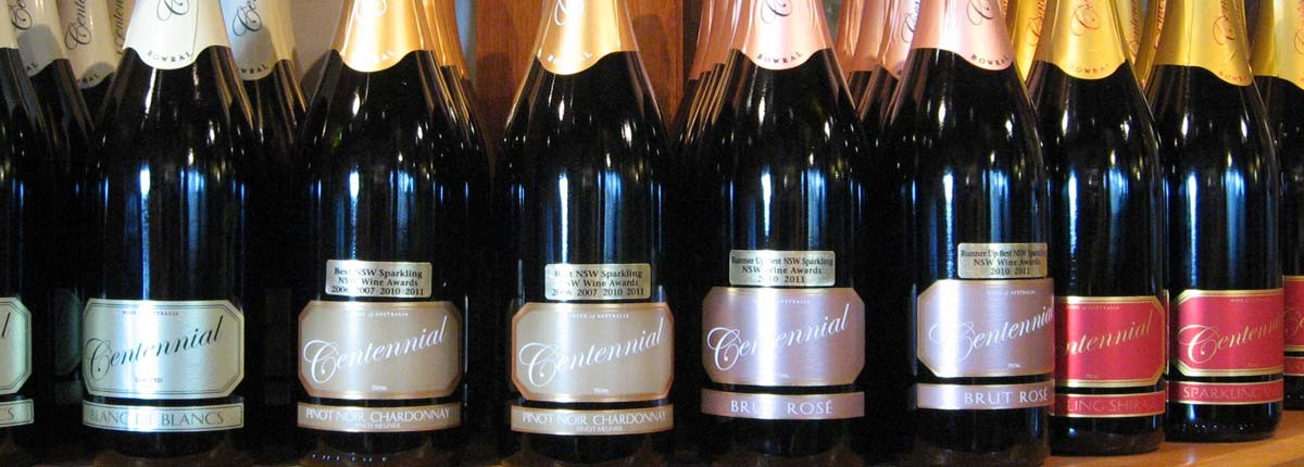 Centennial's Award-Winning Chardonnay Wines. Image supplied by Centennial Vineyards.