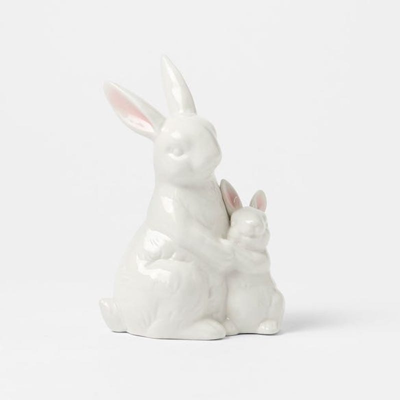 Bed Bath and Table Morgan and Finch Porcelain Mummy and Baby Bunny. Image via Bed Bath and Table website.