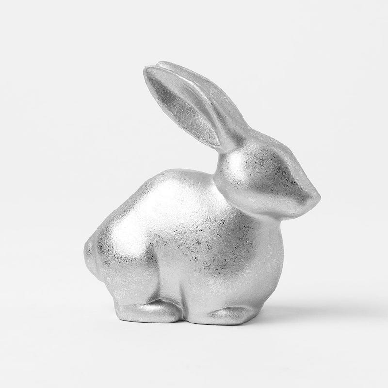 Morgan and Finch Metallic Wash Sitting Rabbit. Image via Bed Bath and Table website.