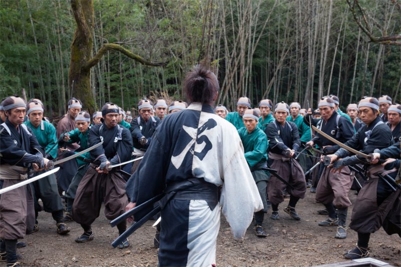 warriors fighting in forest