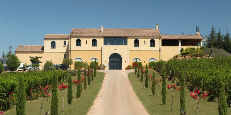 french winery with long driveway