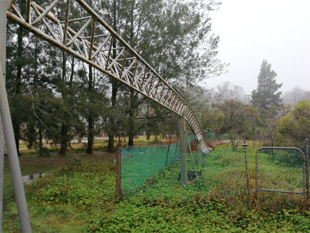 The Orphan Rocker track dipping to a bend