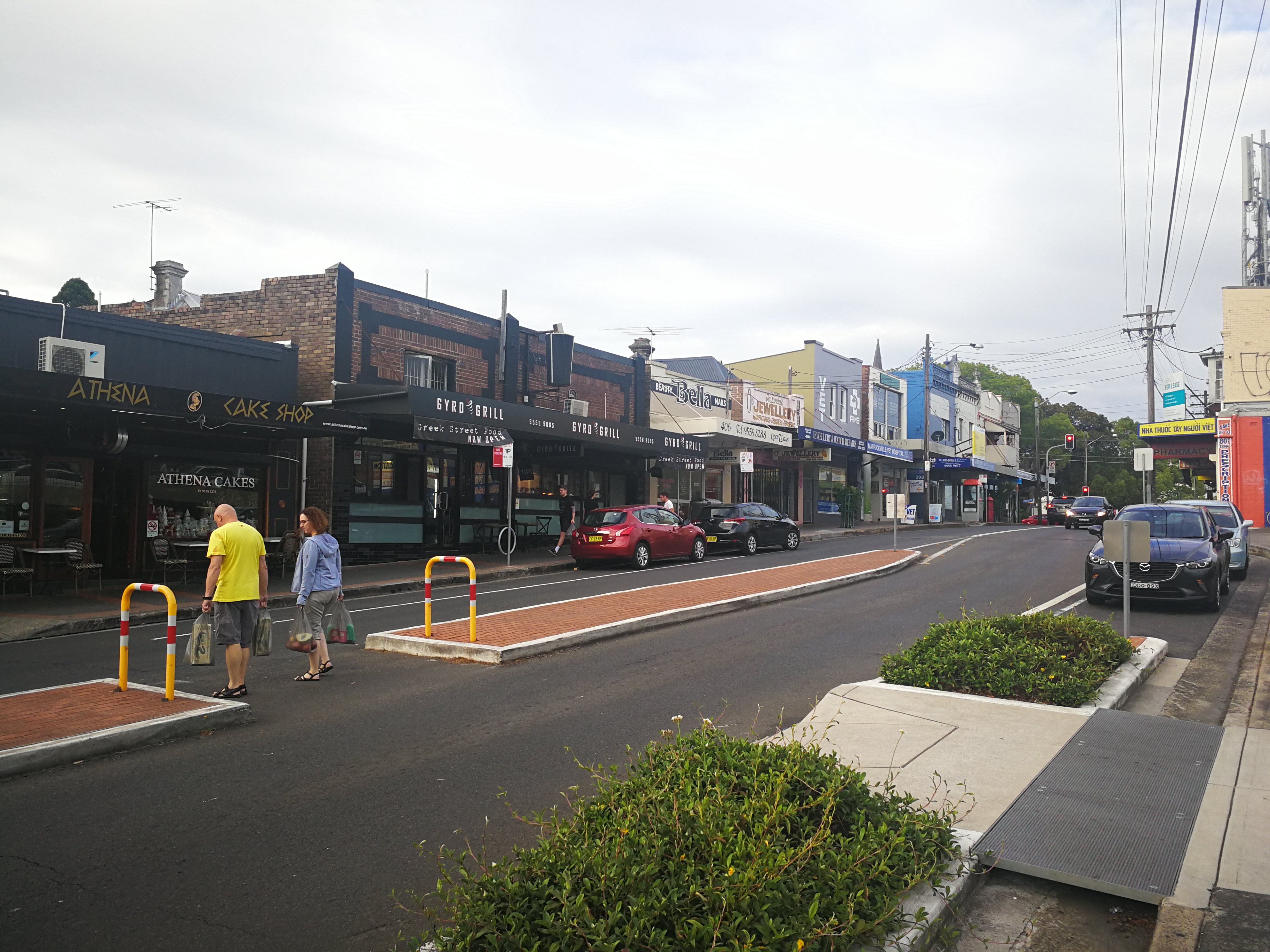 Illawarra rd, Athena Cake Shop and Gyros Grill among the pack. Image: Christopher Kelly