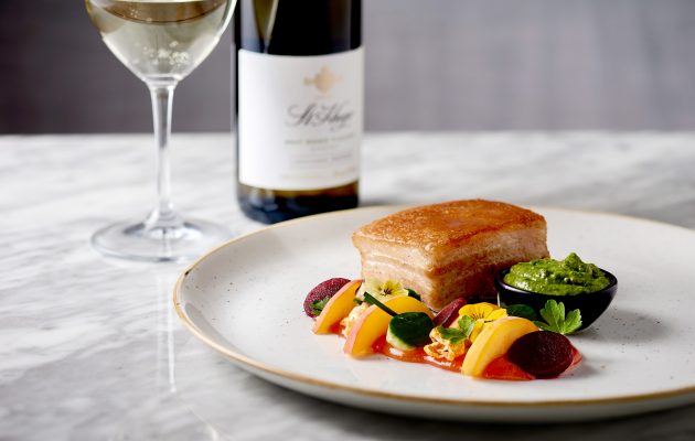 Specialty pork belly dish at Seventeen. Image: Supplied