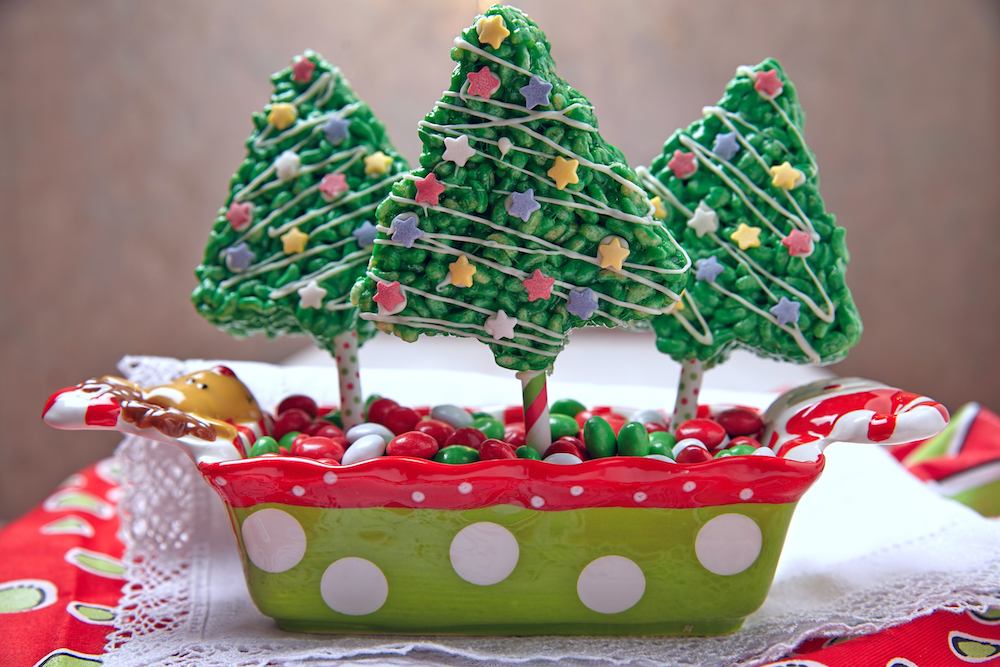 Candy Christmas Trees. Image by Elena Shashkina via Shutterstock.