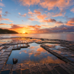 Tessellated Pavement, Eaglehawk Neck, Tasmania. Photographed by Luke Tscharke. Image via Tourism Tasmania.