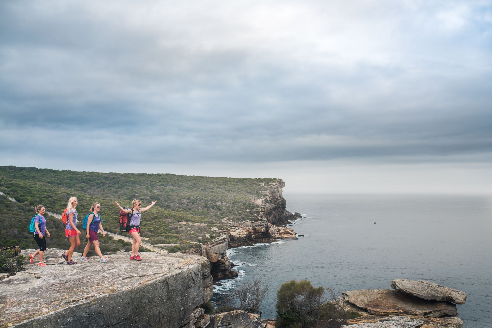 Women walk as part of Coastrek in Sydney's North Head. Image: Supplied