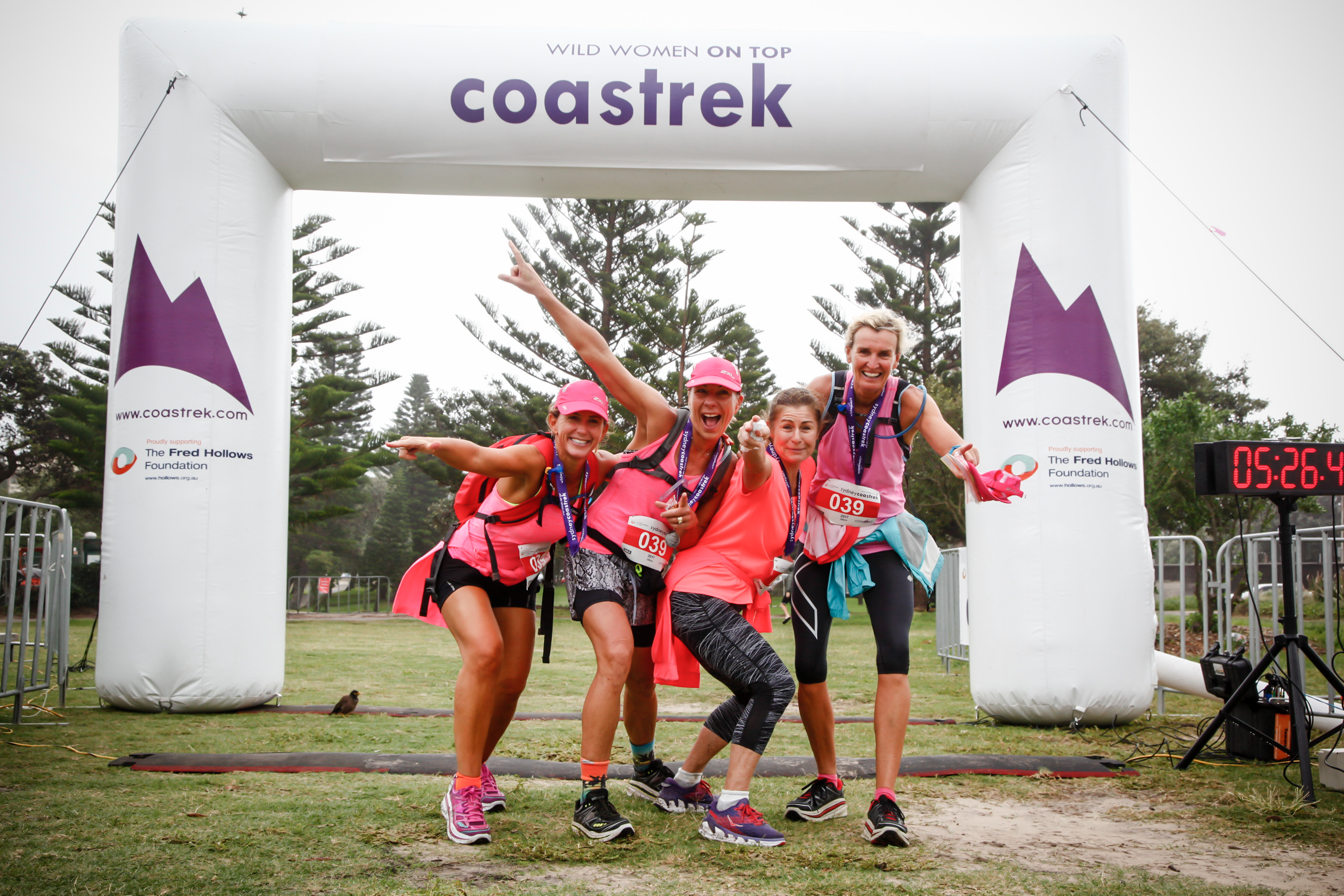 Women at the Coastrek finish line in Sydney. Image: Supplied