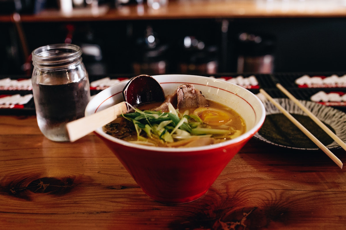 Bowl of ramen. Image by Matthew Hamilton via Unsplash.