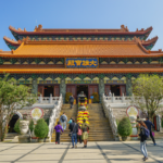 Po Lin Monastery, Hong Kong. Photographed by Alan Tan Photography. Image via Shutterstock.