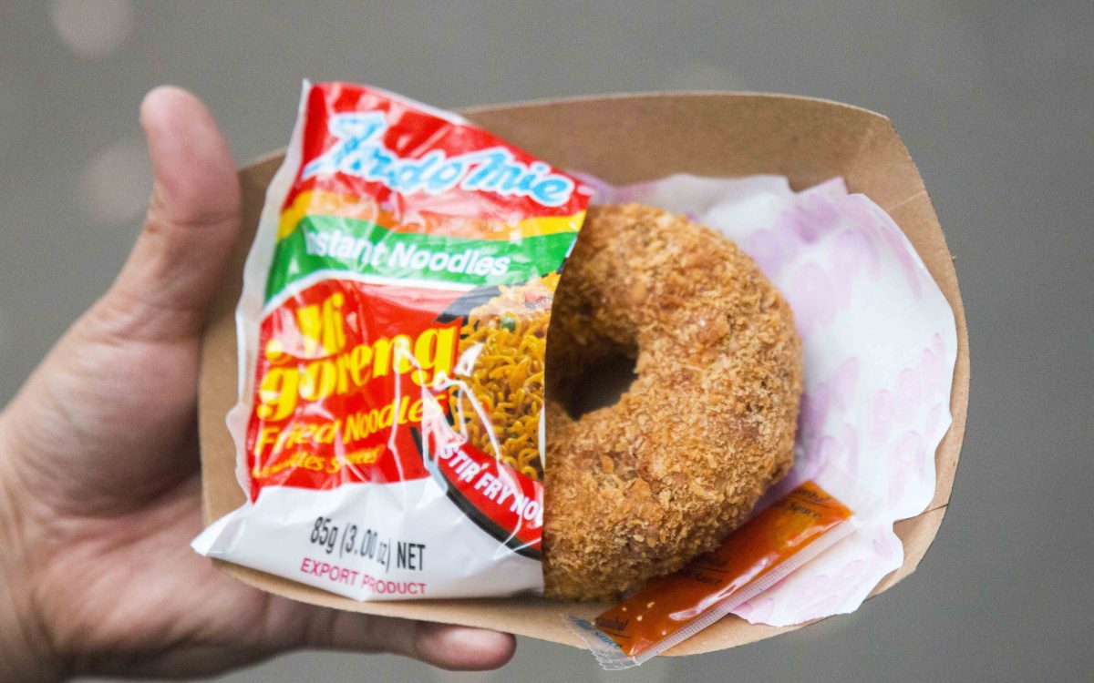 Sydney's Night Noodle Markets Overview 2018. Mi Goreng Donut from Donut Papi. Image supplied.