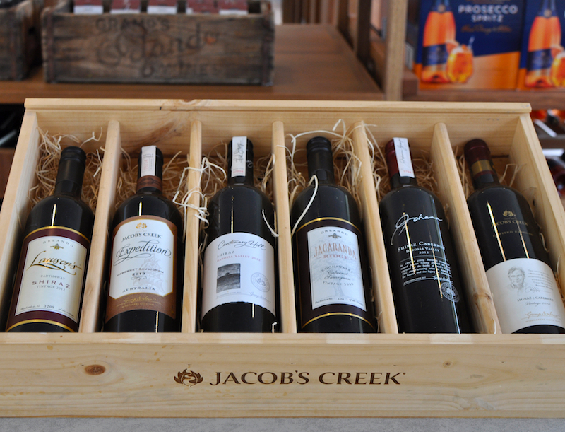 Jacobs Creek Wine Bottles. Image by Ekaterina Kamenetsky via Shutterstock.