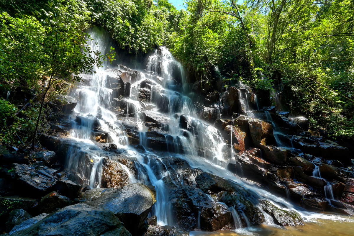 Kanto Lampo Waterfall, Bali. Photographed by TukangPhotoStock. Image via Shutterstock.