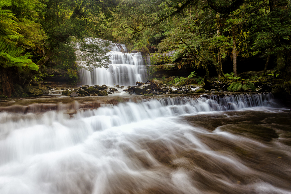 Liffey Falls near Deloriane. Photographed by Visual Collective. Image via Shutterstock.