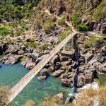 Alexandra Suspension Bridge Cataract Gorge, Launceston Tasmania. Photographed by lkonya. Image via Shutterstock