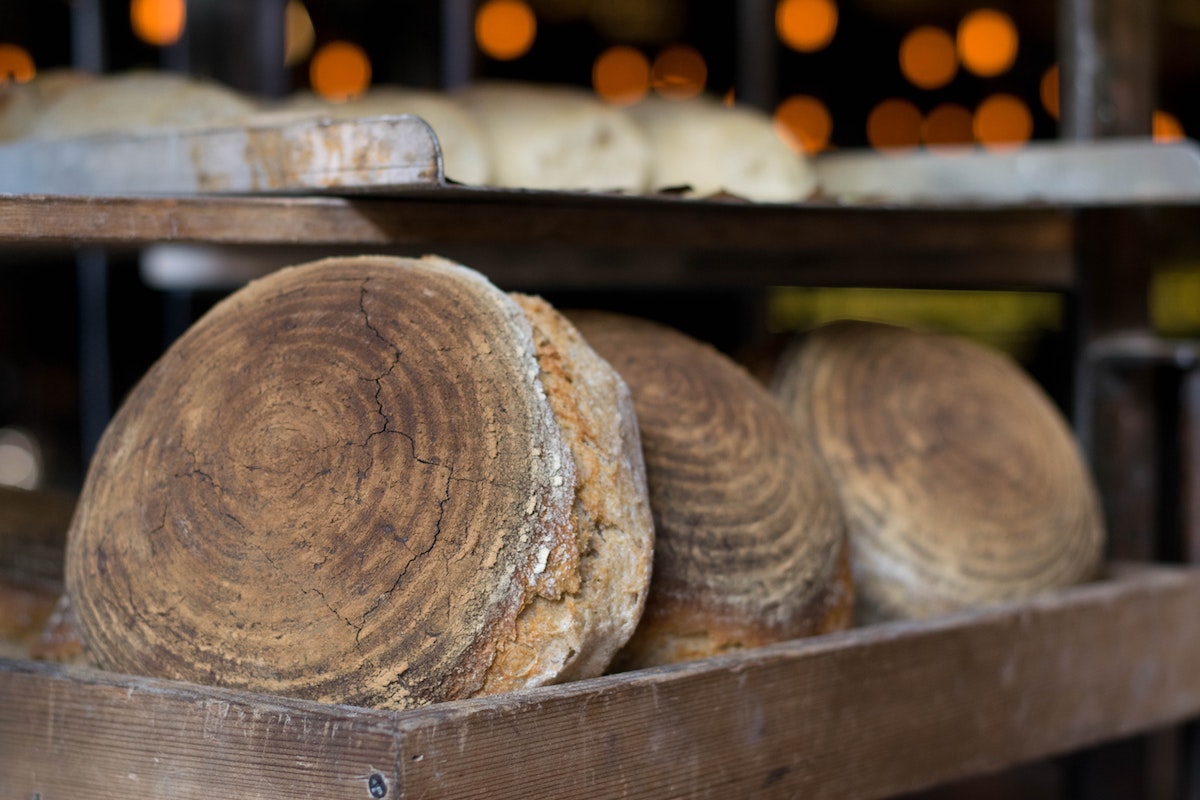 Bread in Common bread loaves. Photographed by Fiona Smallwood. Image via Unsplash