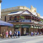 Cappuccino Strip in Fremantle including Dome. Photographed by David Steele. Image via Shutterstock
