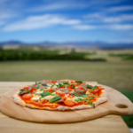 Devil's Corner, Freycinet Tasmania. Pizza. Photographed by Pete Harmsen. Image supplied via Tourism Tasmania Visual Library.