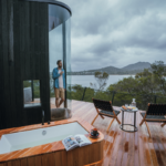 Freycinet Lodge, Freycinet Tasmania. Coastal Pavilion. Photographed by Jason Charles Hill. Image supplied via Tourisn Tasmania Visual Library.