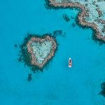 Heart Reef, Whistundays. Supplied by Tourism and Events Queensland. Photographed by Robbie Josephsen.