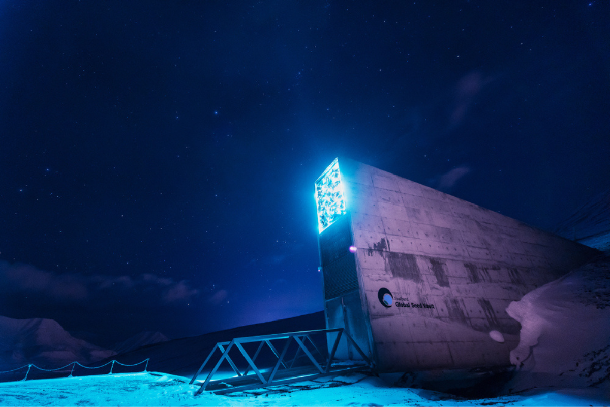 Svalbard Global Seed Vault, Norway. Photographed by ginger_polina_bublik. Image via Shutterstock.