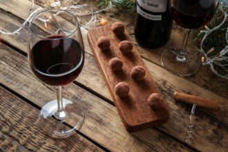 Essential Guide to the Best Wine and Chocolate Pairings. Photographed by Africa Studio. Image via Shutterstock.
