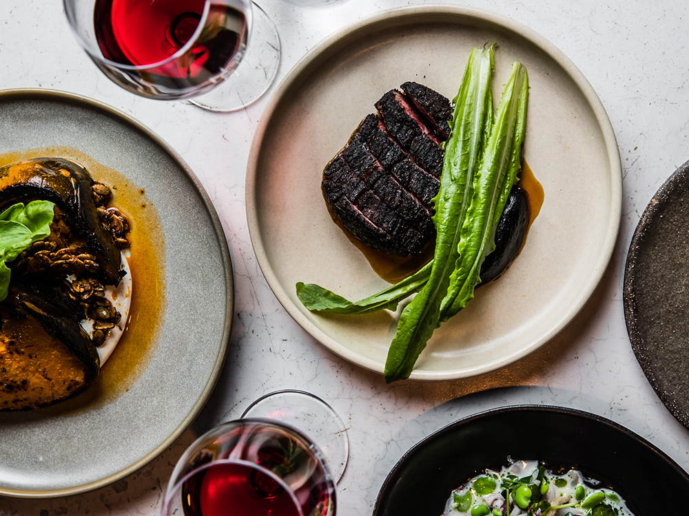 Honey brined wagyu brisket. Image via Nour