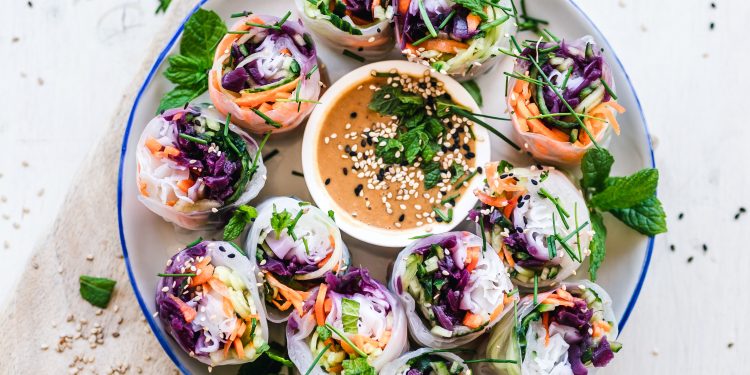 Rice Paper Rolls. Photographed by Ella Olsson. Image via Unsplash.