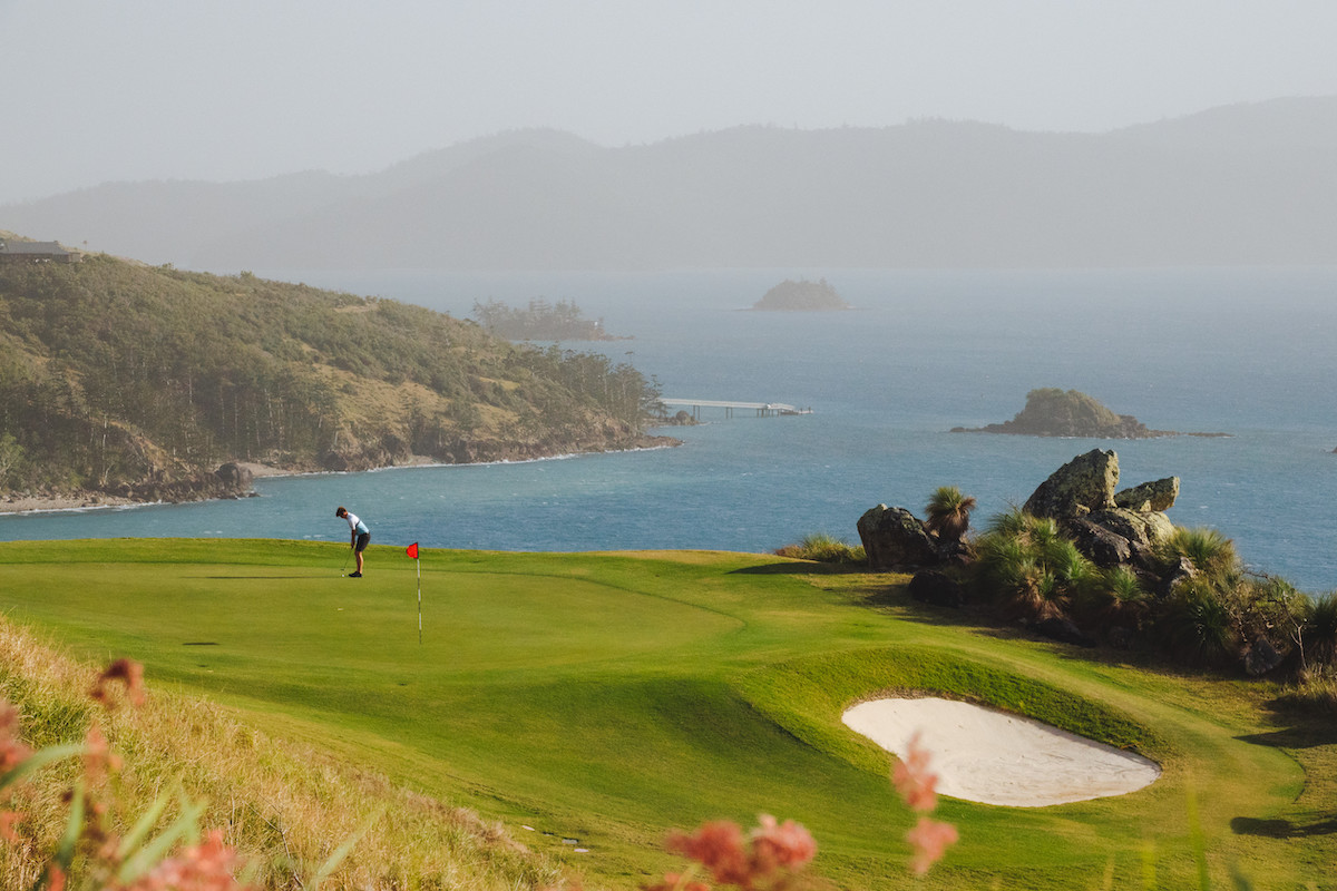 Australia's Top 16 Golf Courses of 2021. Hamilton Island Golf Club, Queensland. Photographed by Reuben Nutt. Image supplied via Tourism and Events Queensland