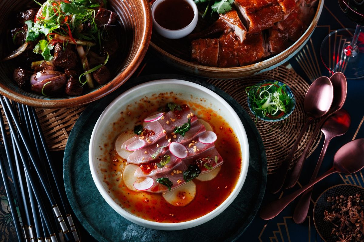 Duck & Rice Sashimi Kingfish