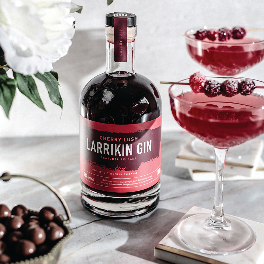 Larrikin Cherry Lush Gin: Image supplied.