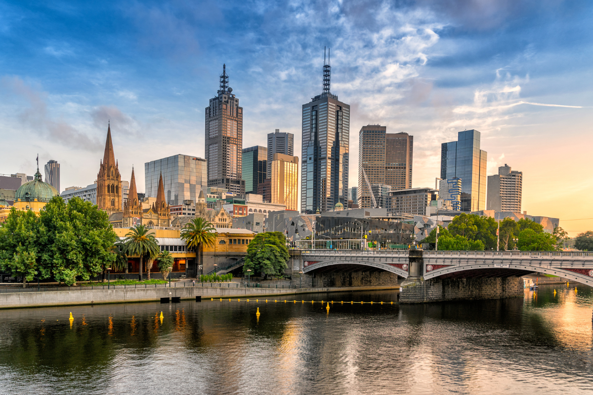 Melbourne Skyline. Photography by Gordon Bell. Image via Shutterstock