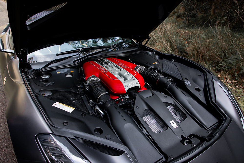 Ferrari 812 Engine. Image supplied via The Redline