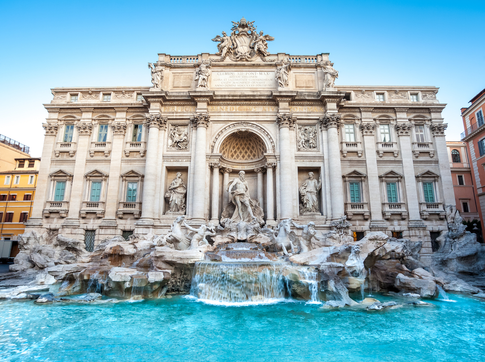 Trevi Fountain. Photographed by Nicola Forenza. Image via Shutterstock