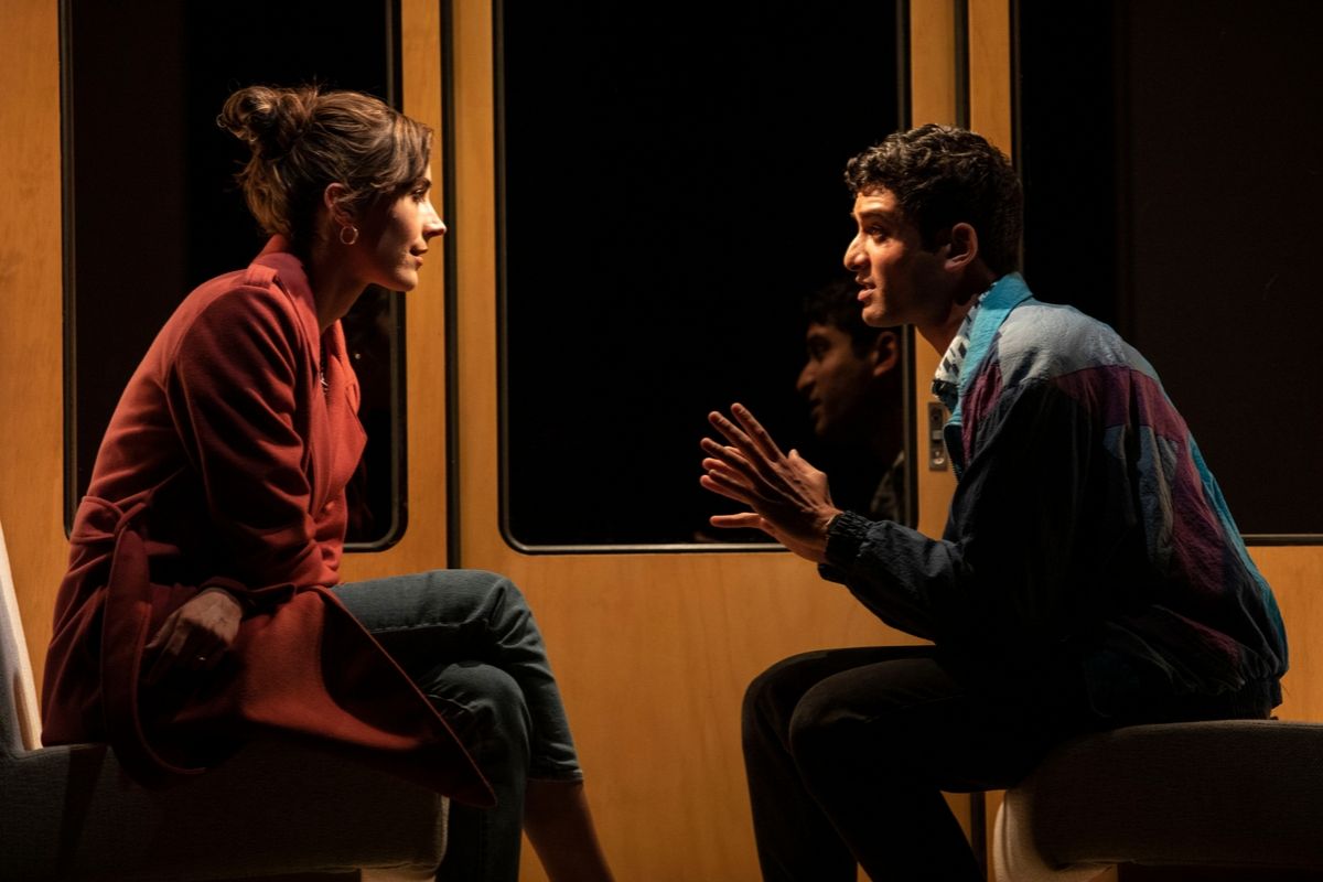Geraldine Hakewill and Shiv Palekar in STC’s The Real Thing, 2019. Photographed by Lisa Tomasetti. Image supplied