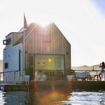 Sydney's Floating Villa. Image via Glamping Hub supplied