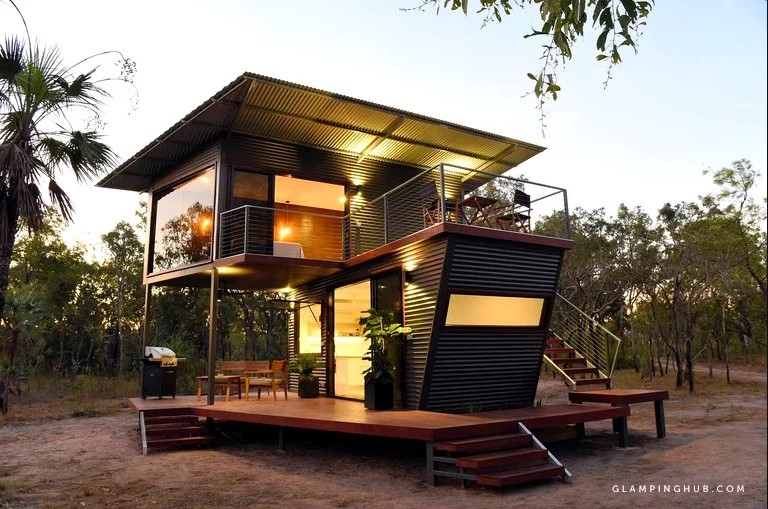 Darwin's Luxury Container. Image via Glamping Hub supplied