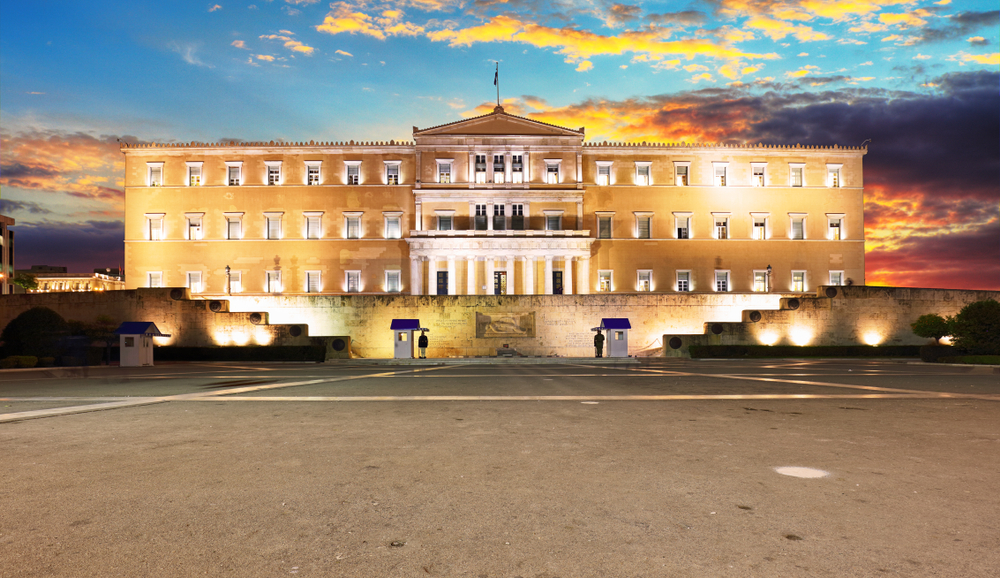 Greek Parliament Athens, Greece. Photographed by TTstudio. Image via Shutterstock