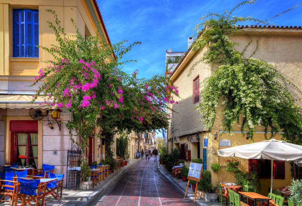 Plaka Athens, Greece. Photographed by Anastasios71. Image via Shutterstock
