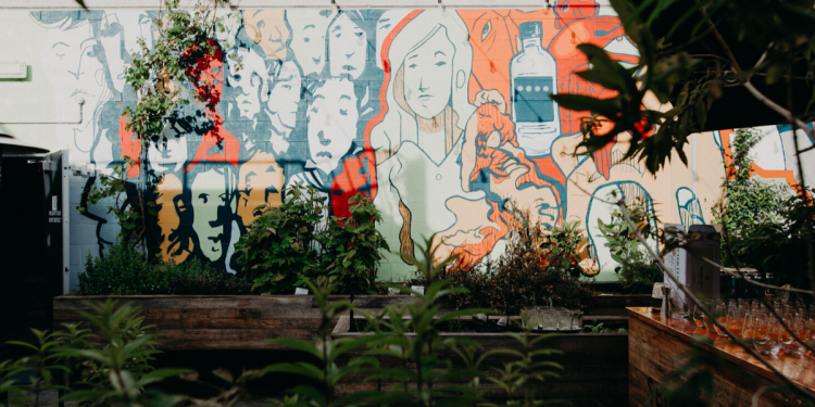QT Melbourne Secret Garden Bar Rooftop Cocktails. Image supplied