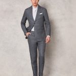 Oscar Hunt Mid Grey Linen 2 Piece Suit. Image supplied