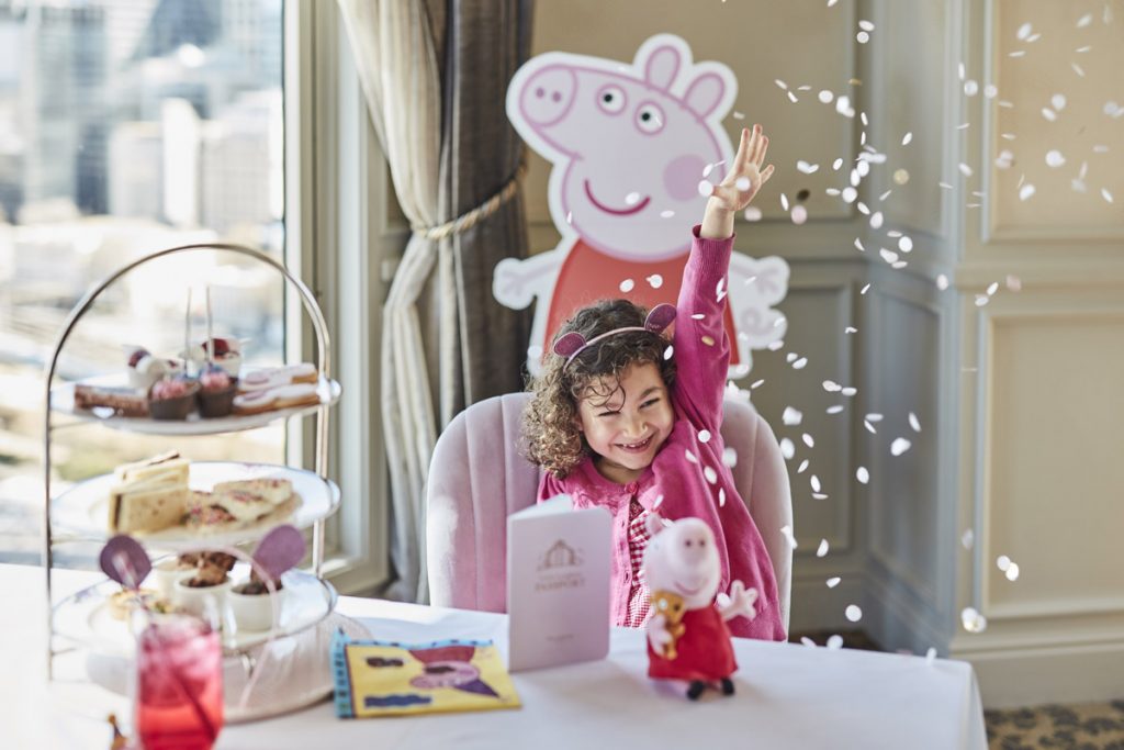 Peppa Pig High Tea at The Langham Melbourne. Image supplied.