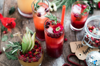 Christmas cocktail recipes. Photo by Brooke Lark on Unsplash feature image