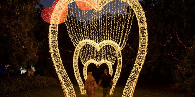 The Lover's Corner at the Christmas Lights Spectacular. Image supplied.
