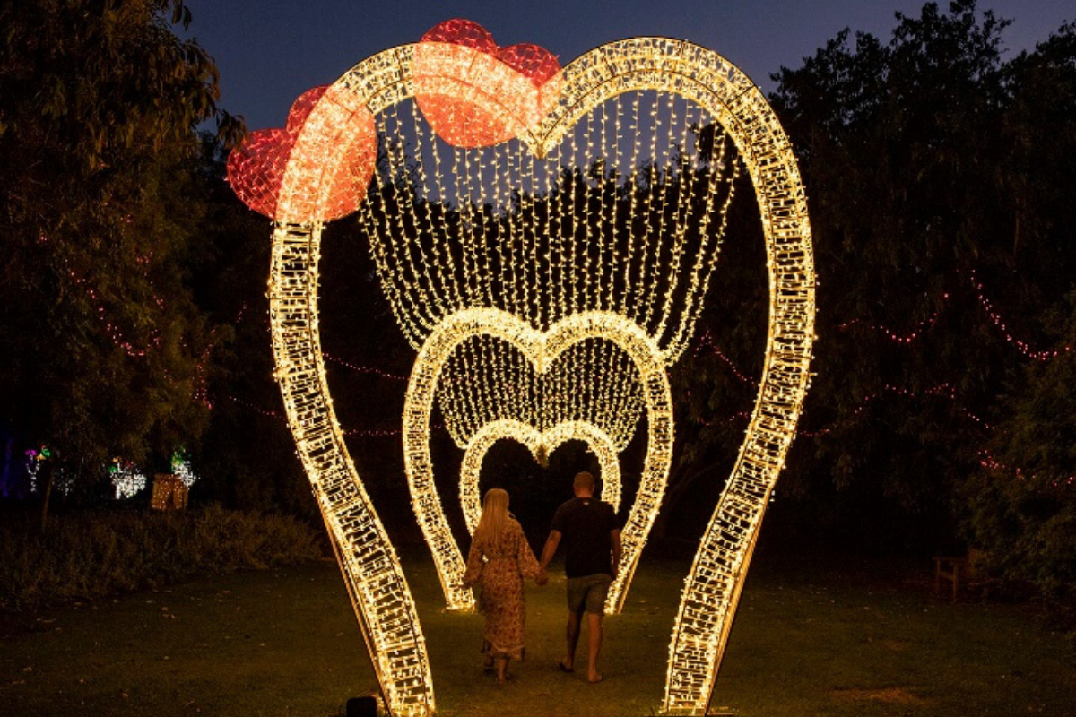 The Lover's Corner at the Christmas Lights Spectacular. Image supplied.