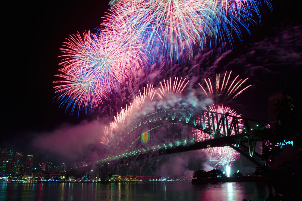 Sydney fireworks display. Photographed by mroz. Image via Shutterstock