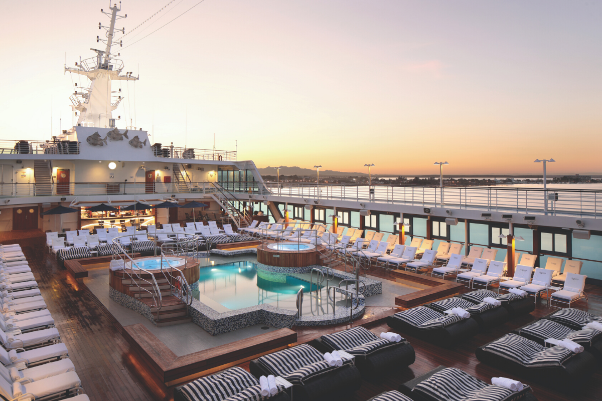 Oceania Cruises Insignia Pool Deck. Image supplied