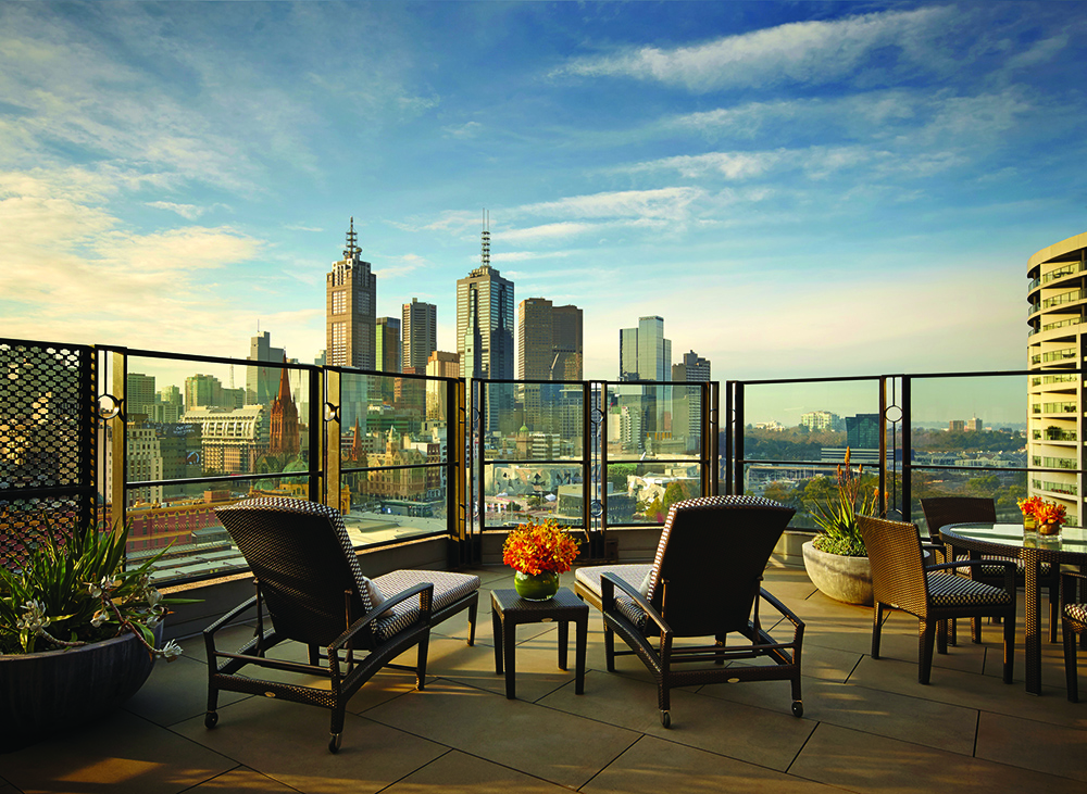 Executive Terrace Room at The Langham, Melbourne. Image provided