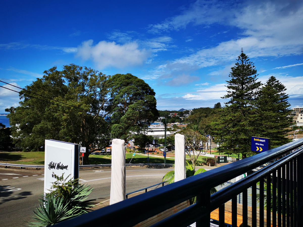 Hotel Nelson balcony view. Image: Christopher Kelly