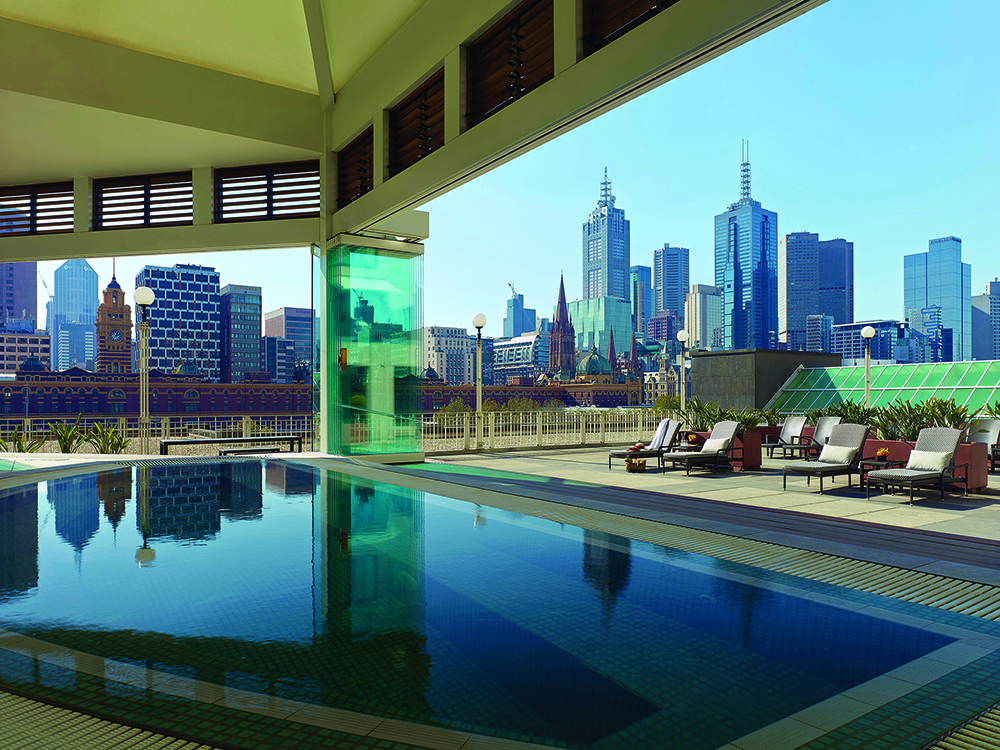 Jacuzzi at The Langham, Melbourne. Image provided